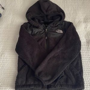 North Face fill zip black fleece
